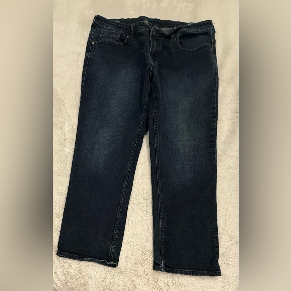 Buffalo David Bitton Jackson-X Straight Stretch Jeans Men's 38x30 Dark Wash